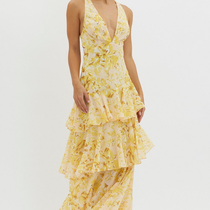 Faye™- Bloom Shift Midi Haljina