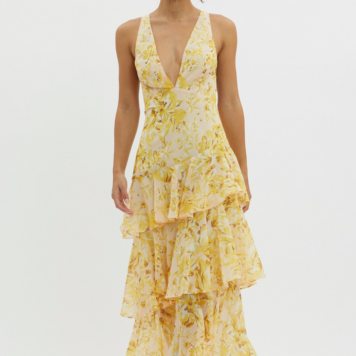 Faye™- Bloom Shift Midi Haljina