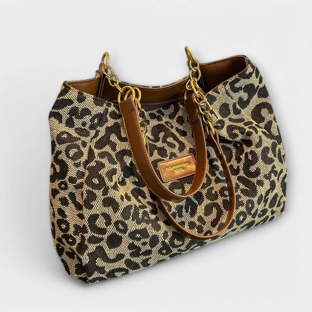 Lora. - Leopard Uzorak Platnena Torba