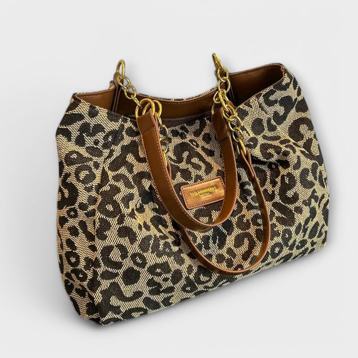 Lora. - Leopard Uzorak Platnena Torba