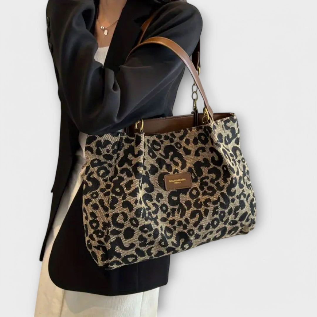 Lora. - Leopard Uzorak Platnena Torba