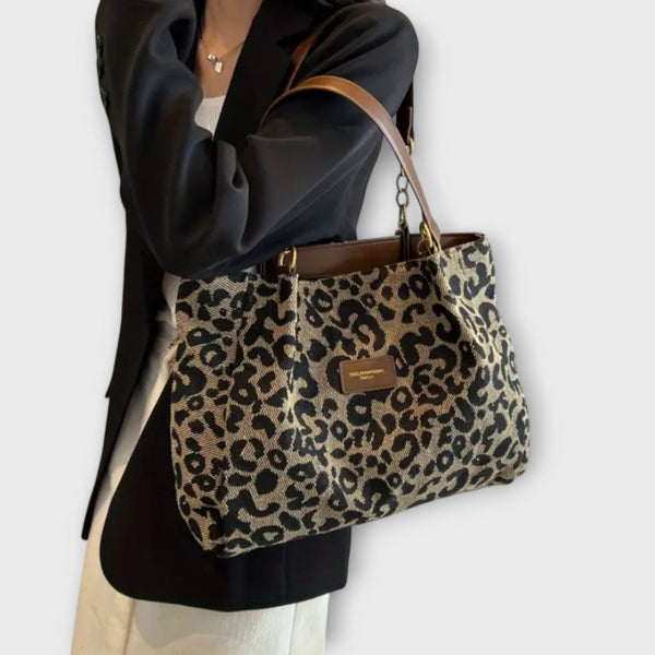 Lora. - Leopard Uzorak Platnena Torba