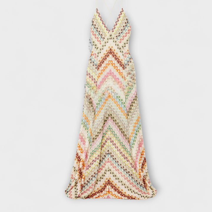 Remi - Missoni Šarena riblja kost Max haljina