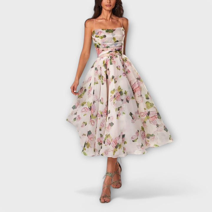 Elegantna Šifon Midi Haljina