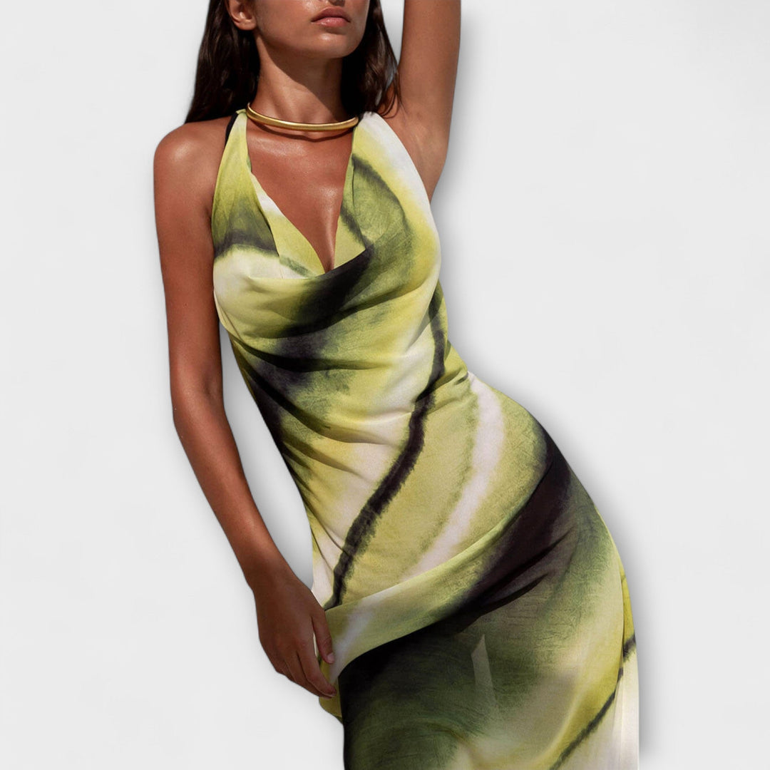 Klasična Tie-Dye Gradient Maxi Haljina