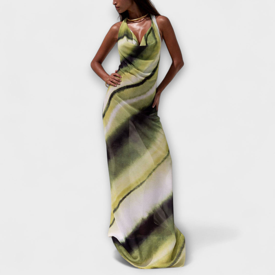 Klasična Tie-Dye Gradient Maxi Haljina
