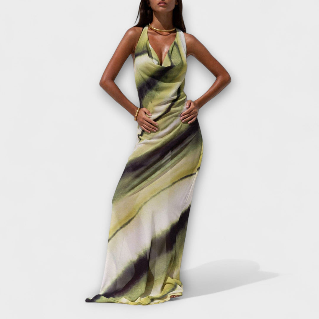 Klasična Tie-Dye Gradient Maxi Haljina