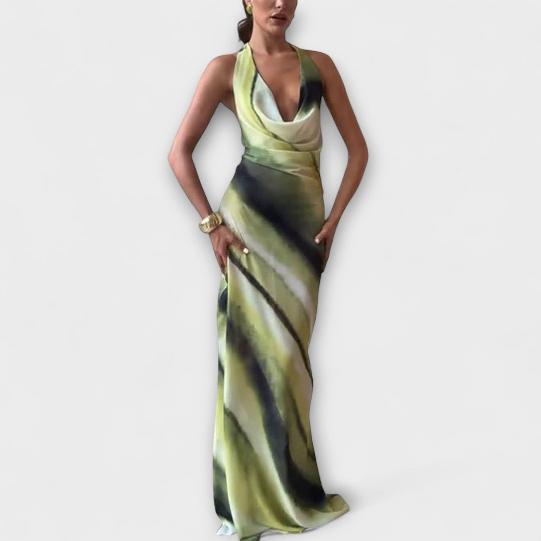 Klasična Tie-Dye Gradient Maxi Haljina