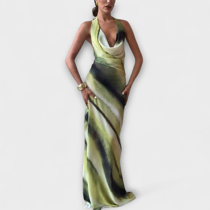 Klasična Tie-Dye Gradient Maxi Haljina
