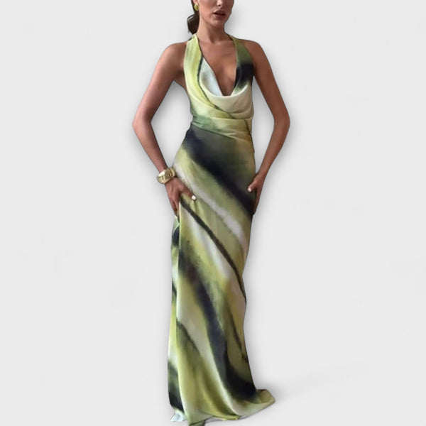 Klasična Tie-Dye Gradient Maxi Haljina