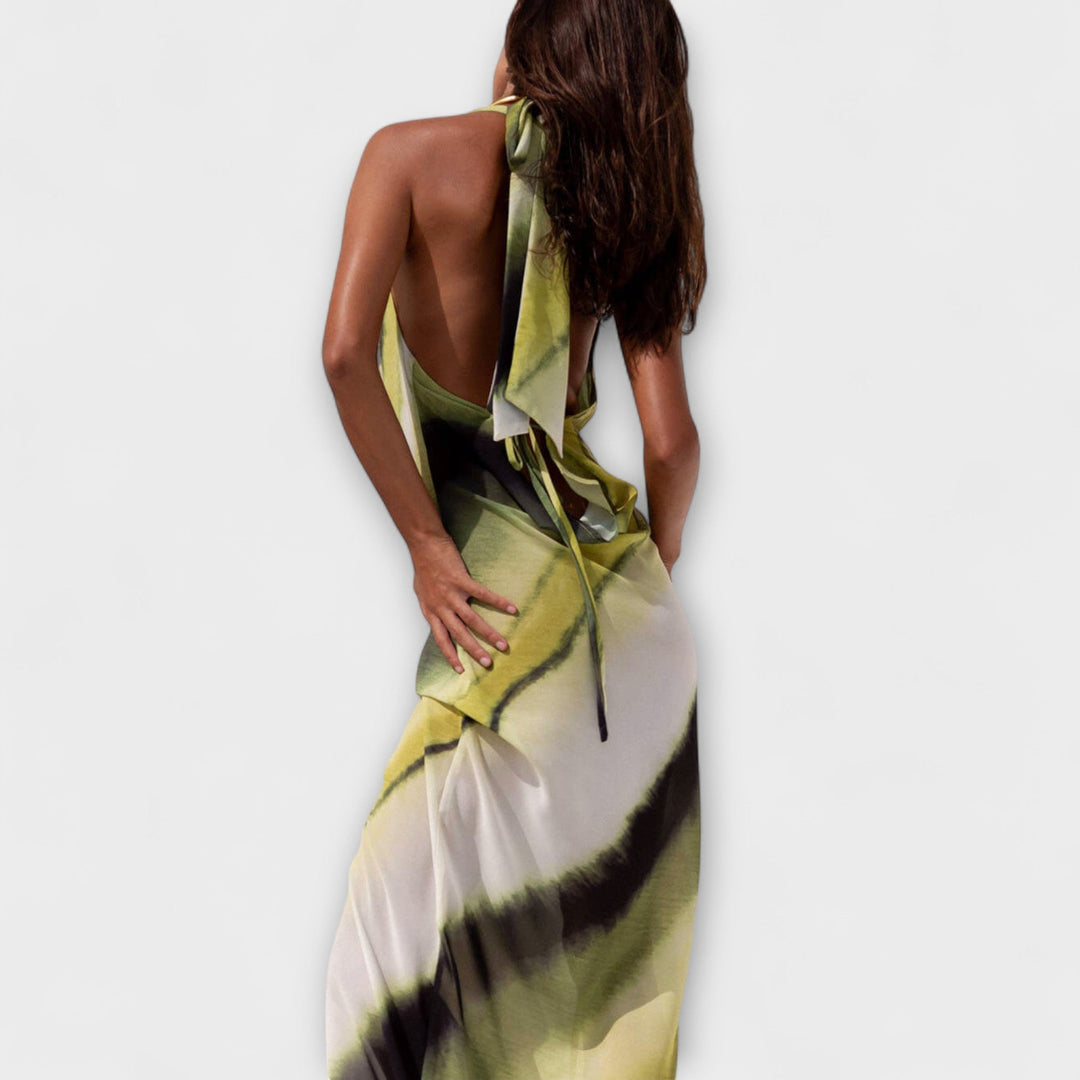 Klasična Tie-Dye Gradient Maxi Haljina