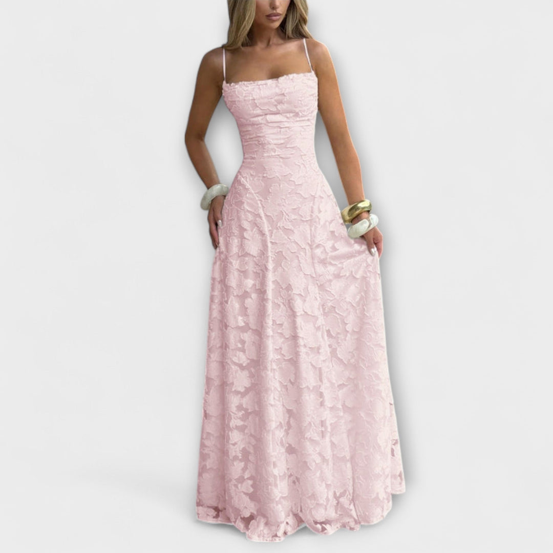 Emberly - Elegantna Jacquard-Maxikhalja