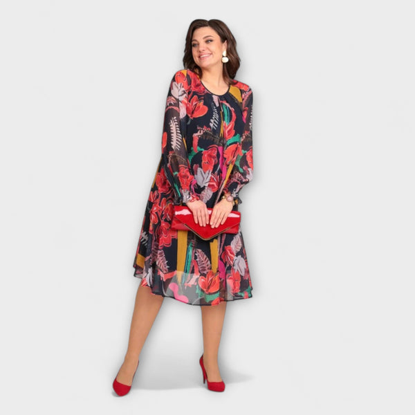Caroline - Elegantna Plus-Size Haljina za Ultimativnu Udobnost