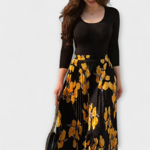 Violette - Suknja s nabranim detaljima i top