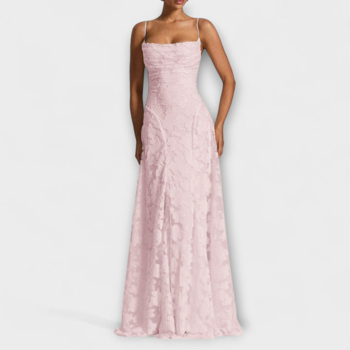 Emberly - Elegantna Jacquard-Maxikhalja