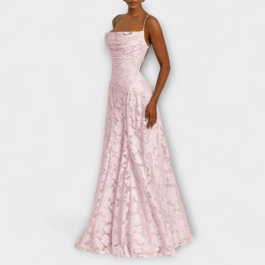 Emberly - Elegantna Jacquard-Maxikhalja