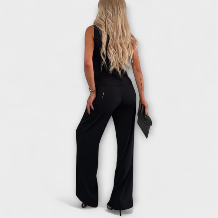 Wilhelmina - Elegantni top bez rukava i hlača