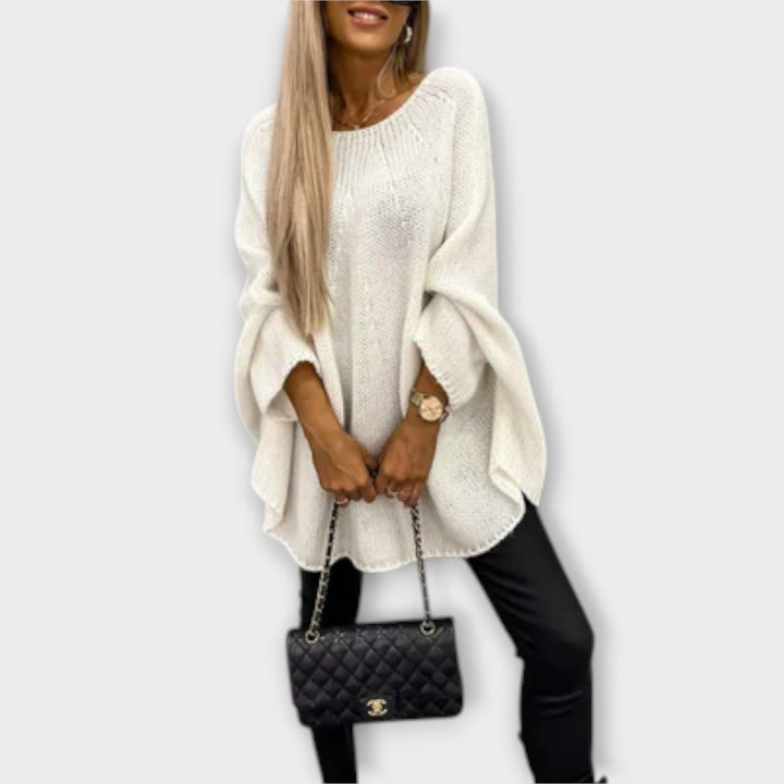 Isabelle - Moderan ženski pulover s okruglim izrezom