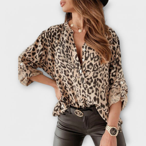 Moderna bluzica s uzorkom leoparda