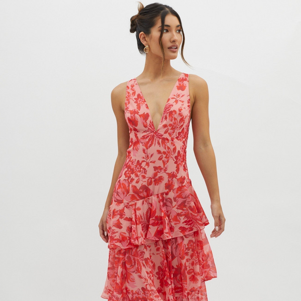 Faye™- Bloom Shift Midi Haljina