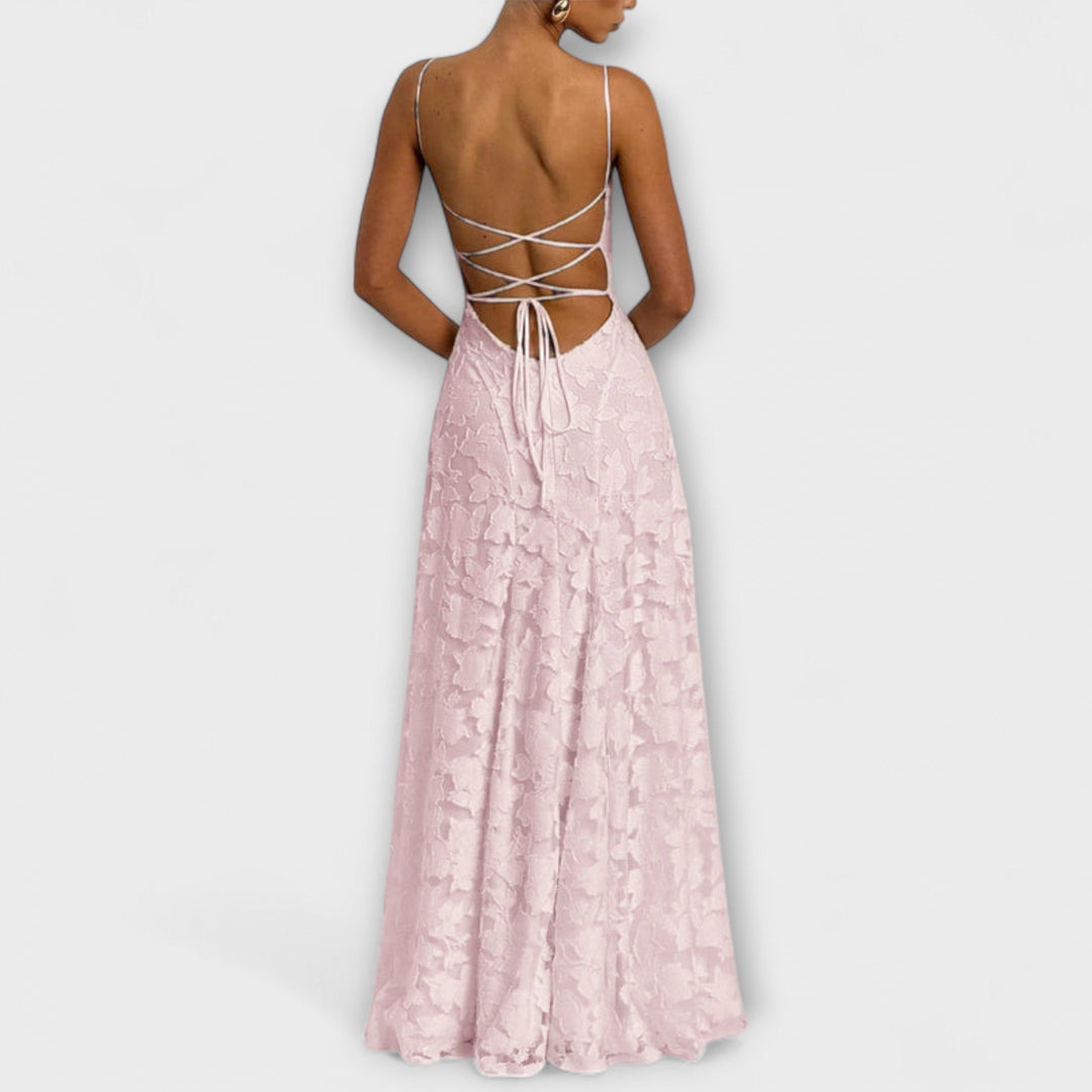 Emberly - Elegantna Jacquard-Maxikhalja