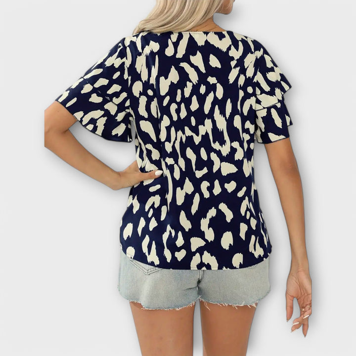 Evelyn - Ležerna bluza s okruglim izrezom