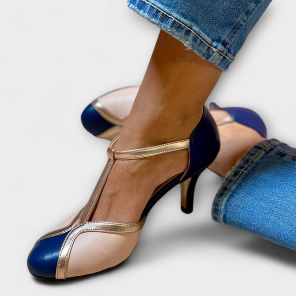 Alessia – Dvobojna T-strap elegancija