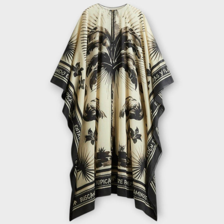 Melissa - Ekstra-veliki kaftan s printom flaminga