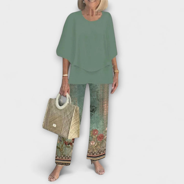 Rosamund - Moderni set s udobnom bluzom i hlačama