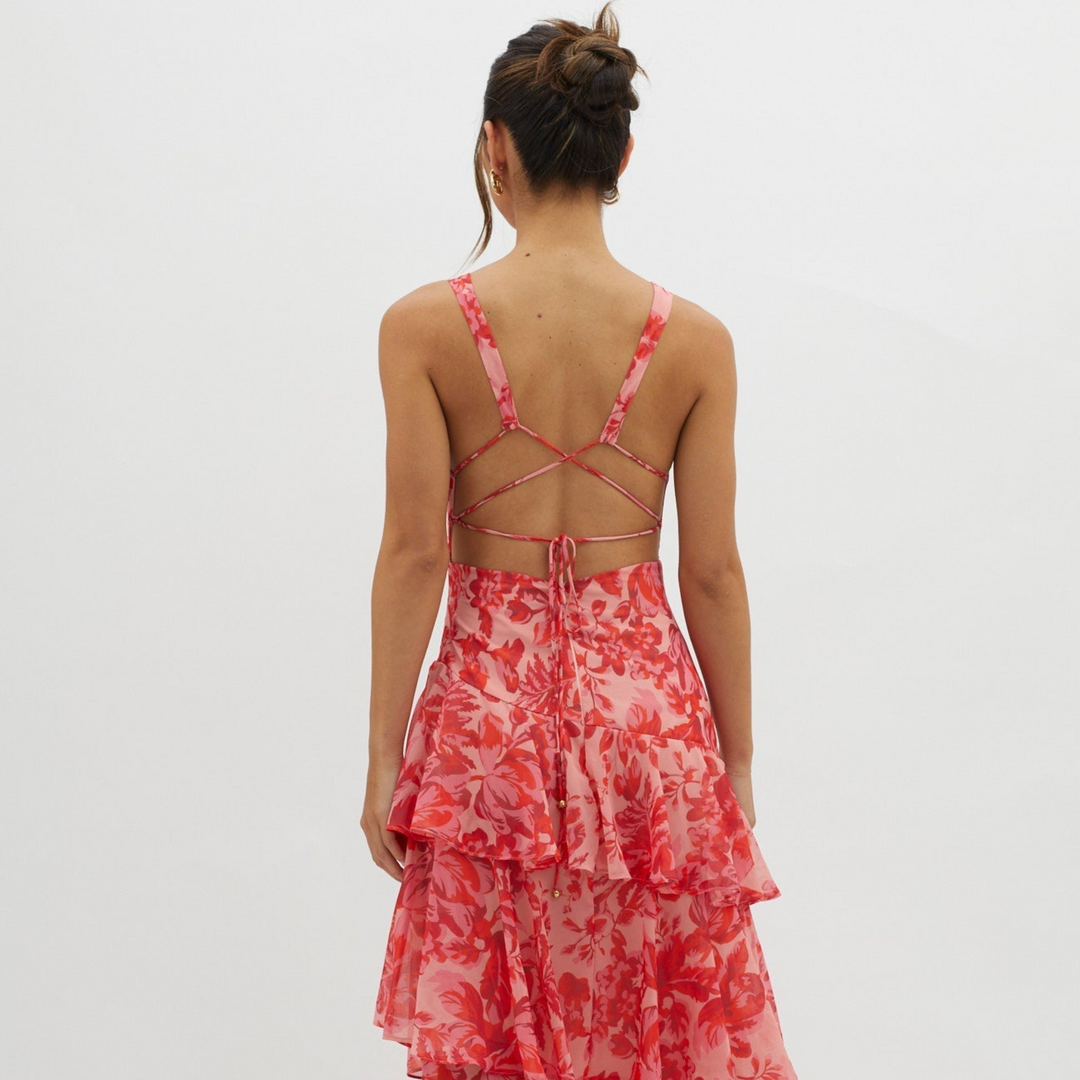 Faye™- Bloom Shift Midi Haljina