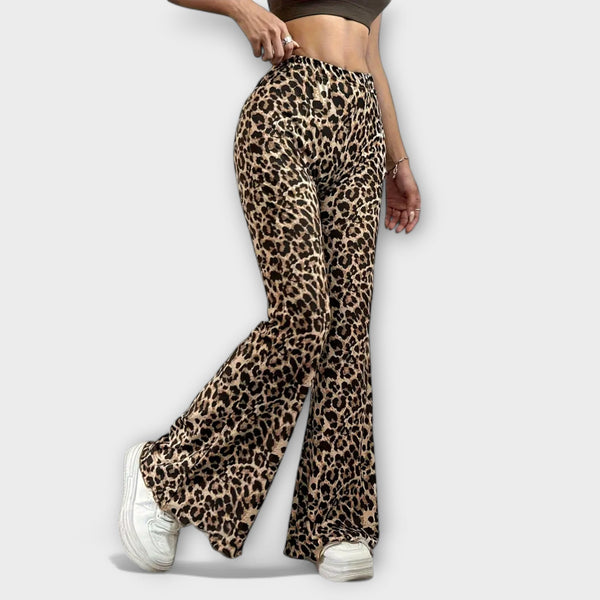 Leopard čizme s hlačama