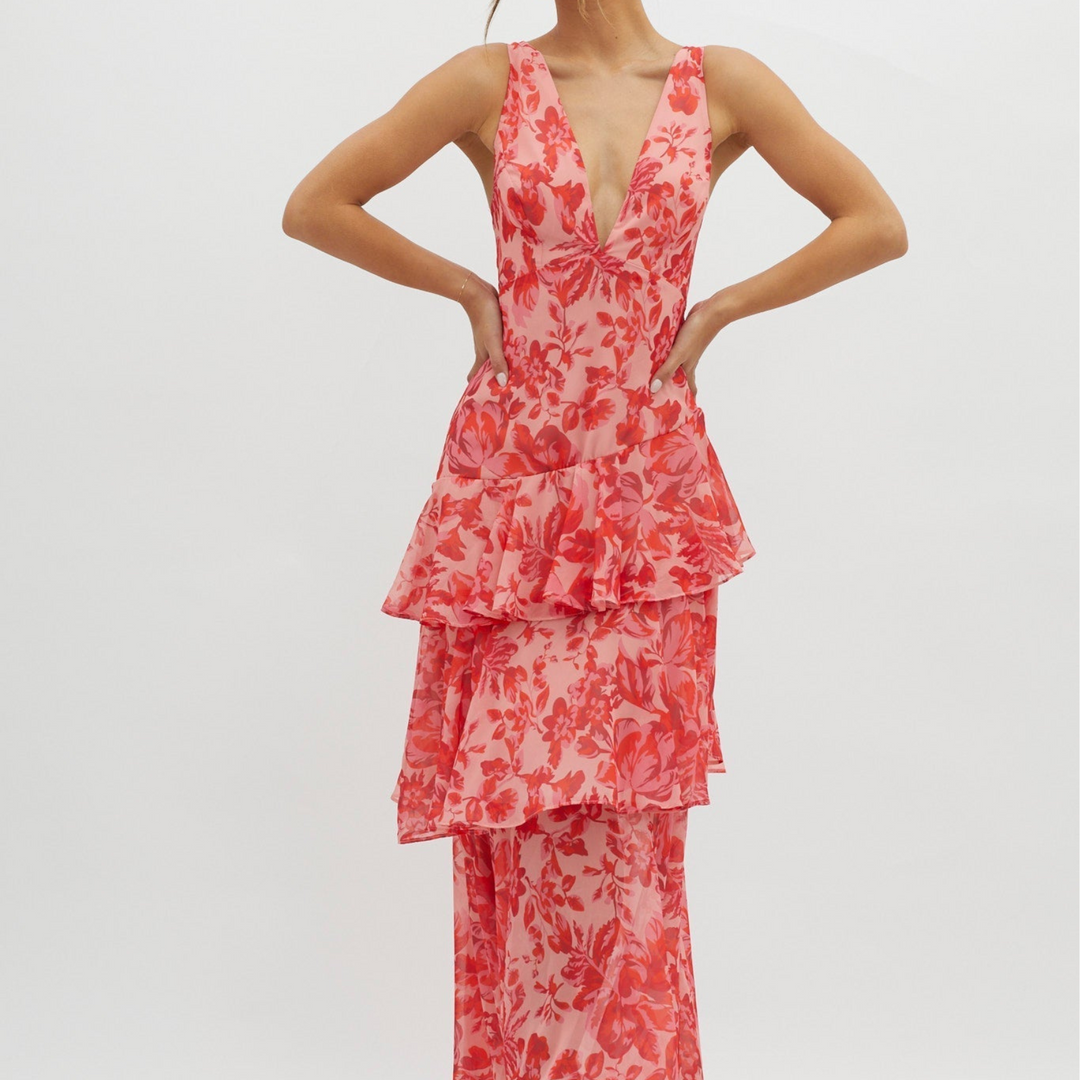 Faye™- Bloom Shift Midi Haljina