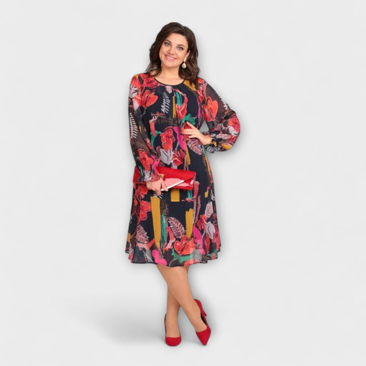Caroline - Elegantna Plus-Size Haljina za Ultimativnu Udobnost