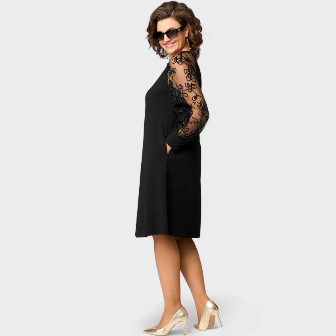 DANIJELA - Elegantna Čipkasta Haljina