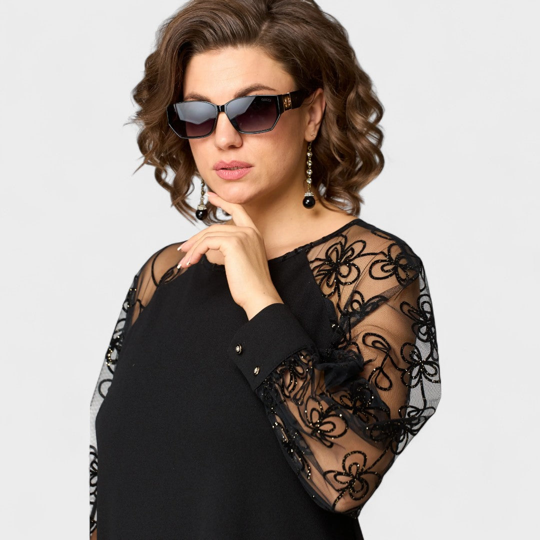 DANIJELA - Elegantna Čipkasta Haljina