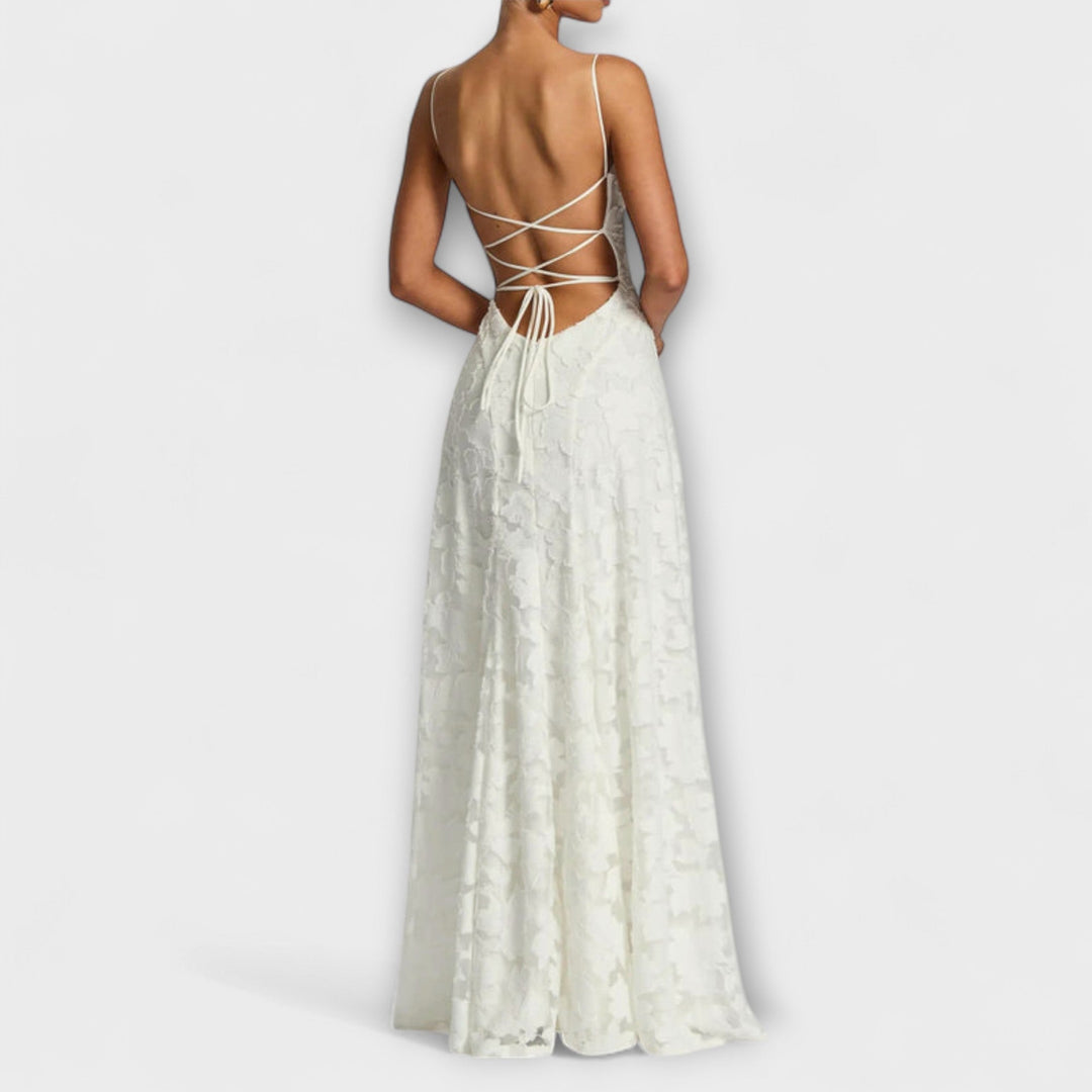 Emberly - Elegantna Jacquard-Maxikhalja