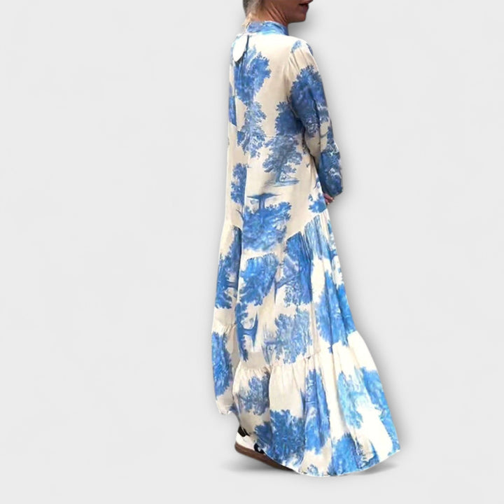 Nerina - Elegantna Floral-Maxi-Klina