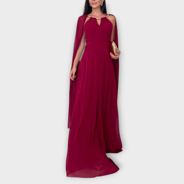 Mabel - Elegantna Max haljina s kapama i visokim prorezom