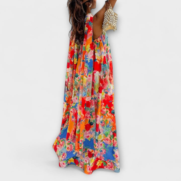 Harlow - Halter Floral Maxi Haljina