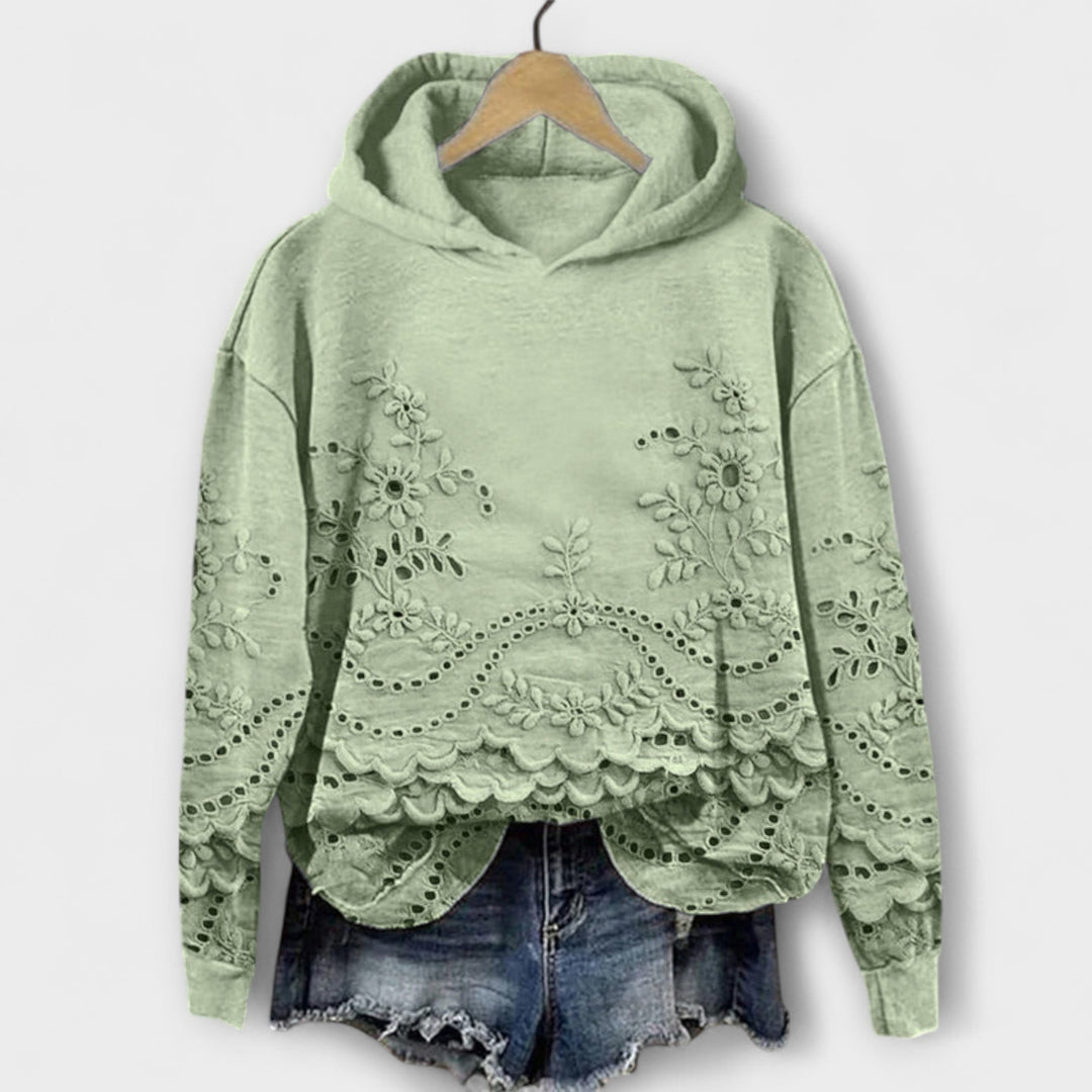 Grace – Vintage Hoodie s cvjetnim printom