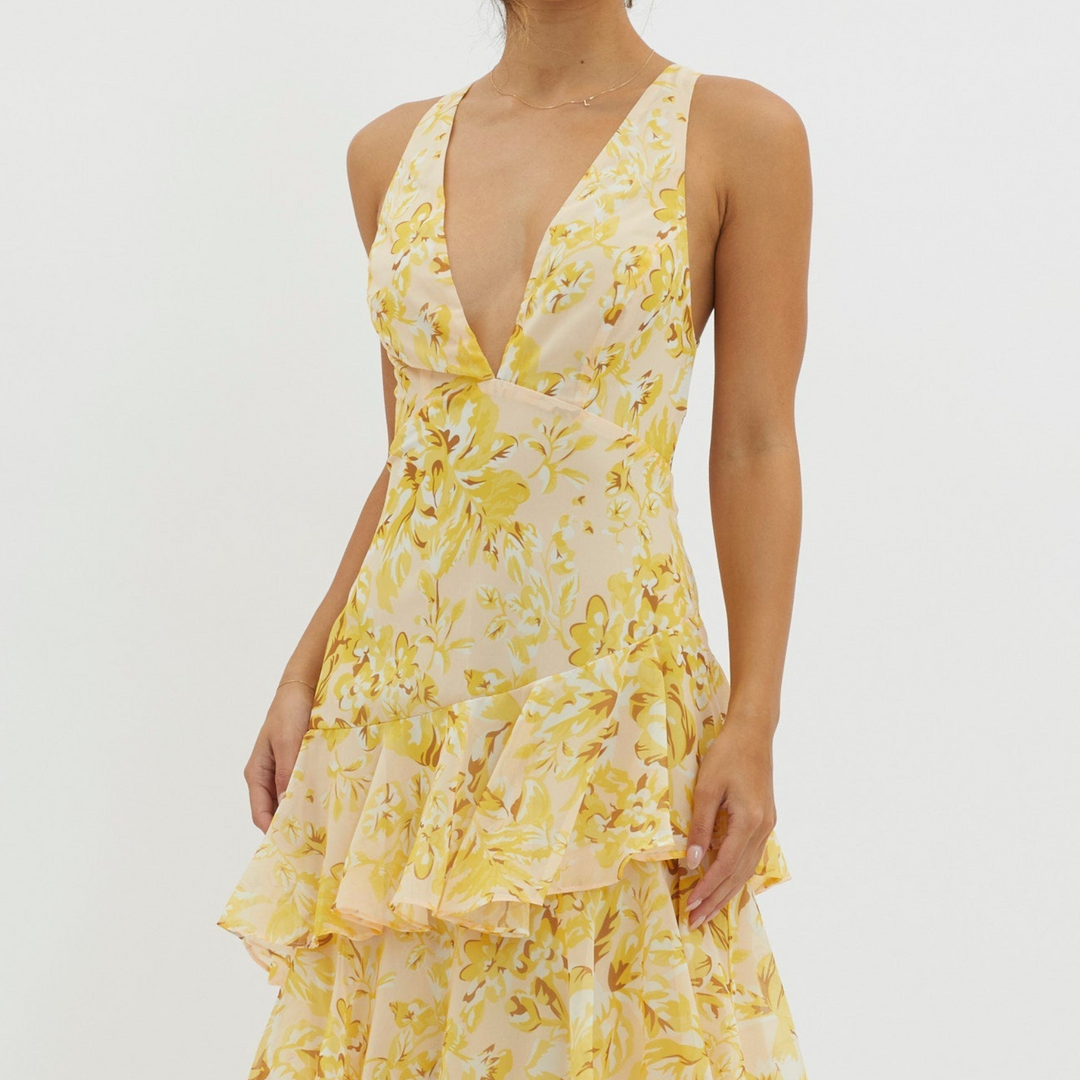 Faye™- Bloom Shift Midi Haljina