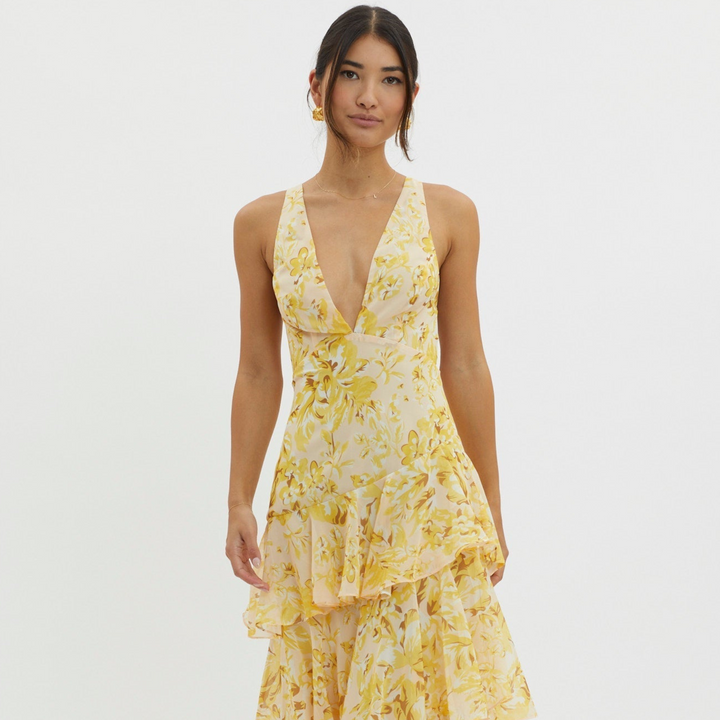 Faye™- Bloom Shift Midi Haljina
