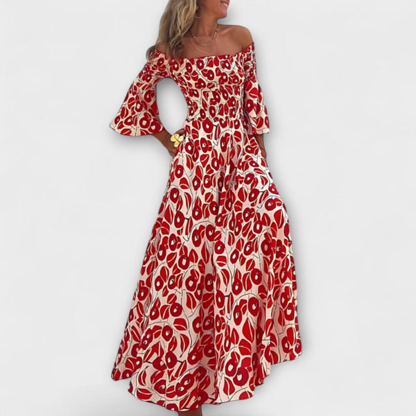 Bella - Halter Kleid s morskim cvijećem