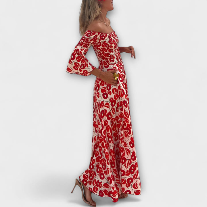 Bella - Halter Kleid s morskim cvijećem