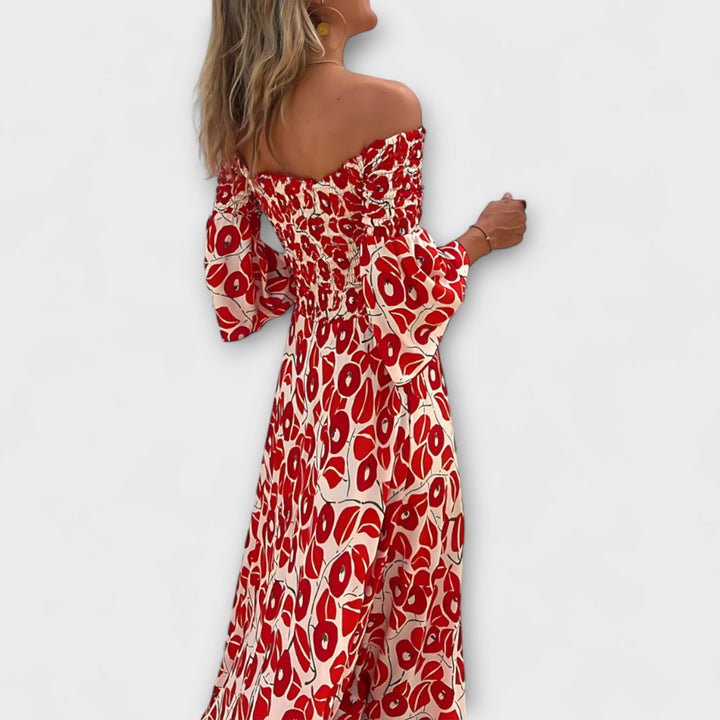 Bella - Halter Kleid s morskim cvijećem