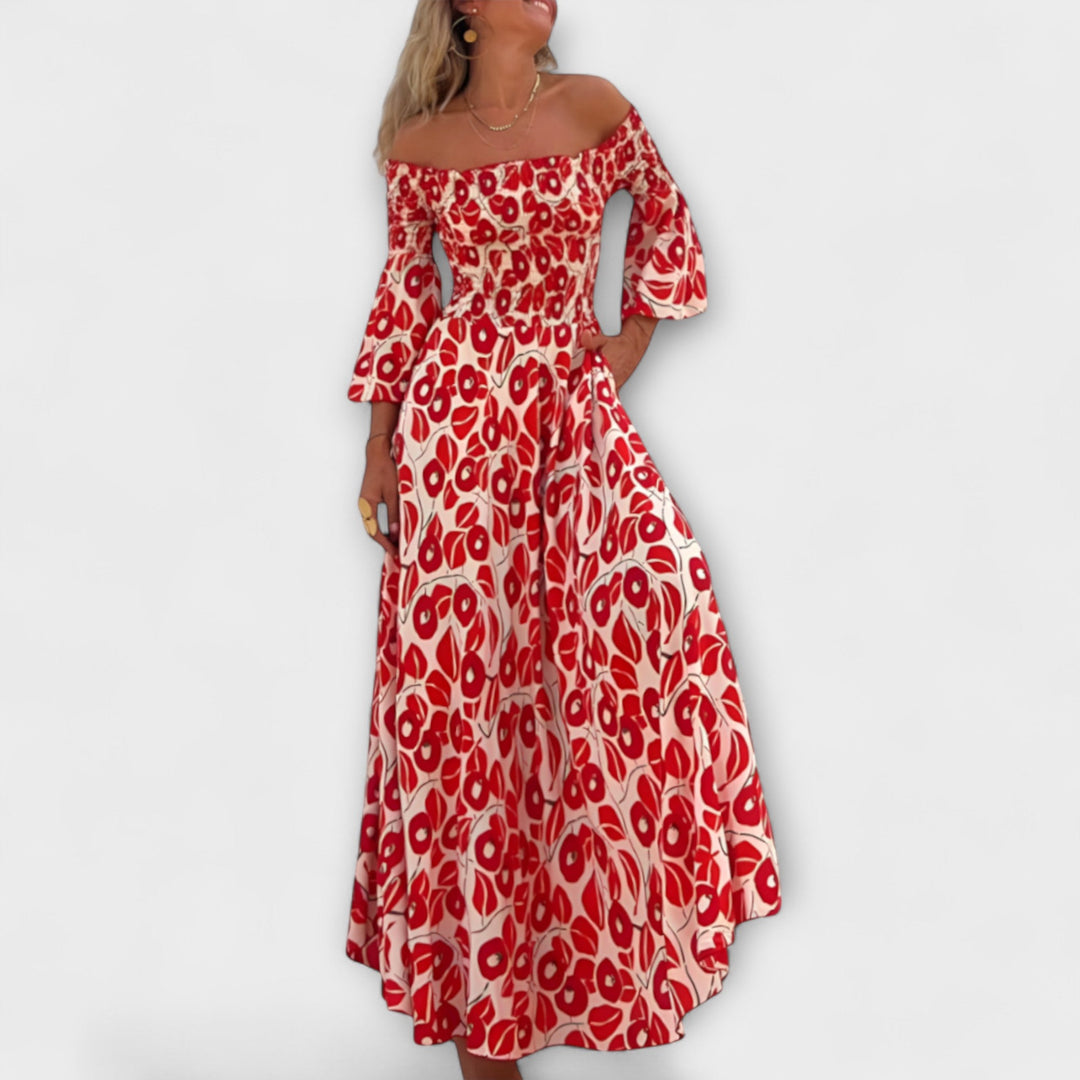 Bella - Halter Kleid s morskim cvijećem