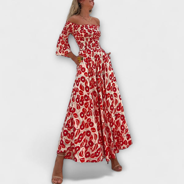 Bella - Halter Kleid s morskim cvijećem