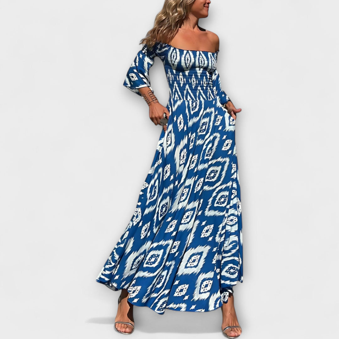 Bella - Halter Kleid s morskim cvijećem