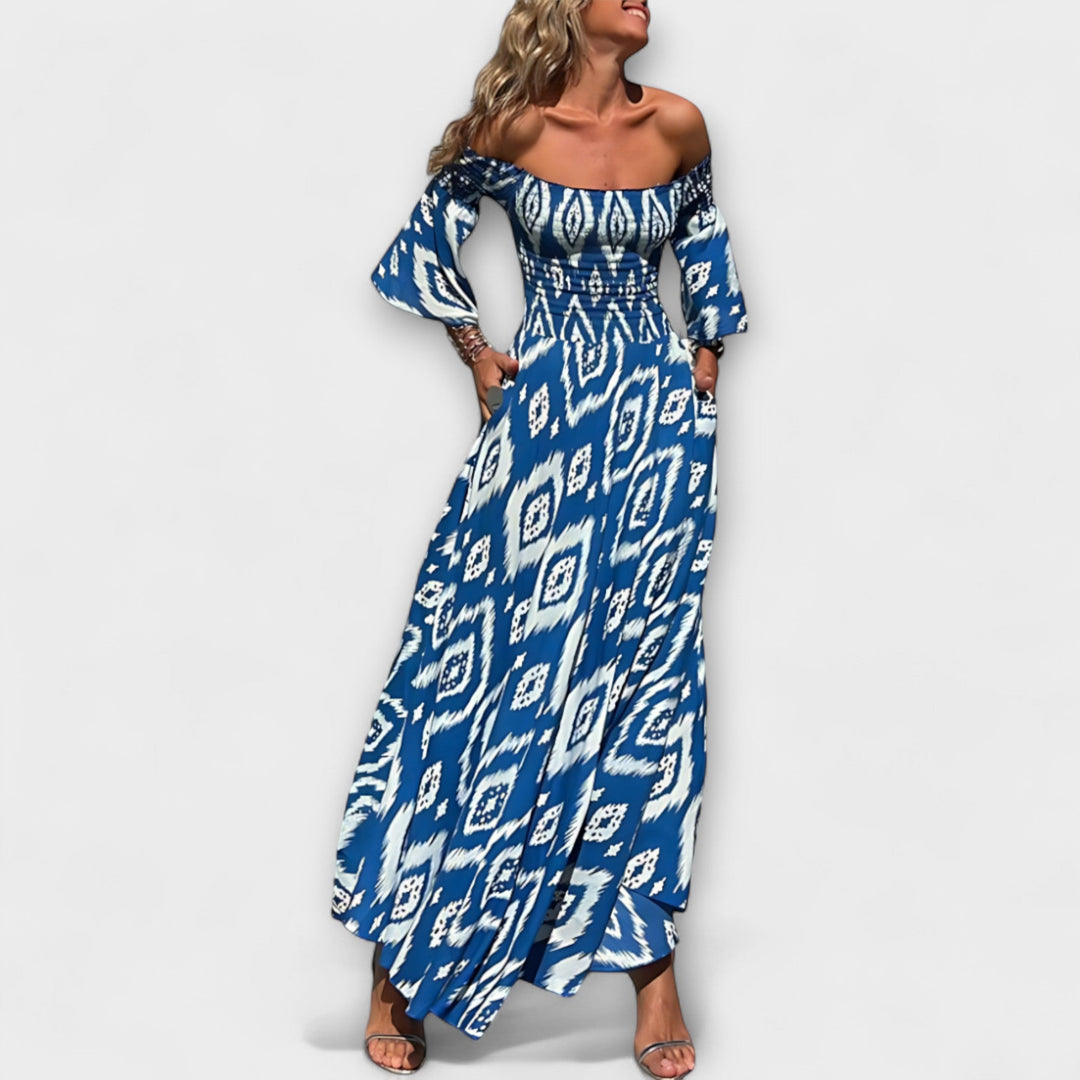 Bella - Halter Kleid s morskim cvijećem
