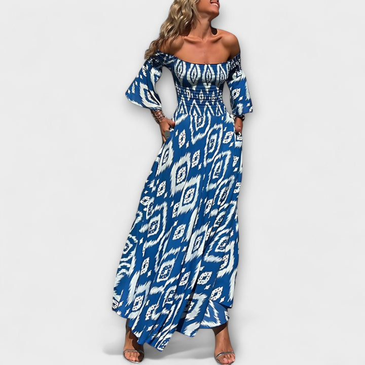 Bella - Halter Kleid s morskim cvijećem